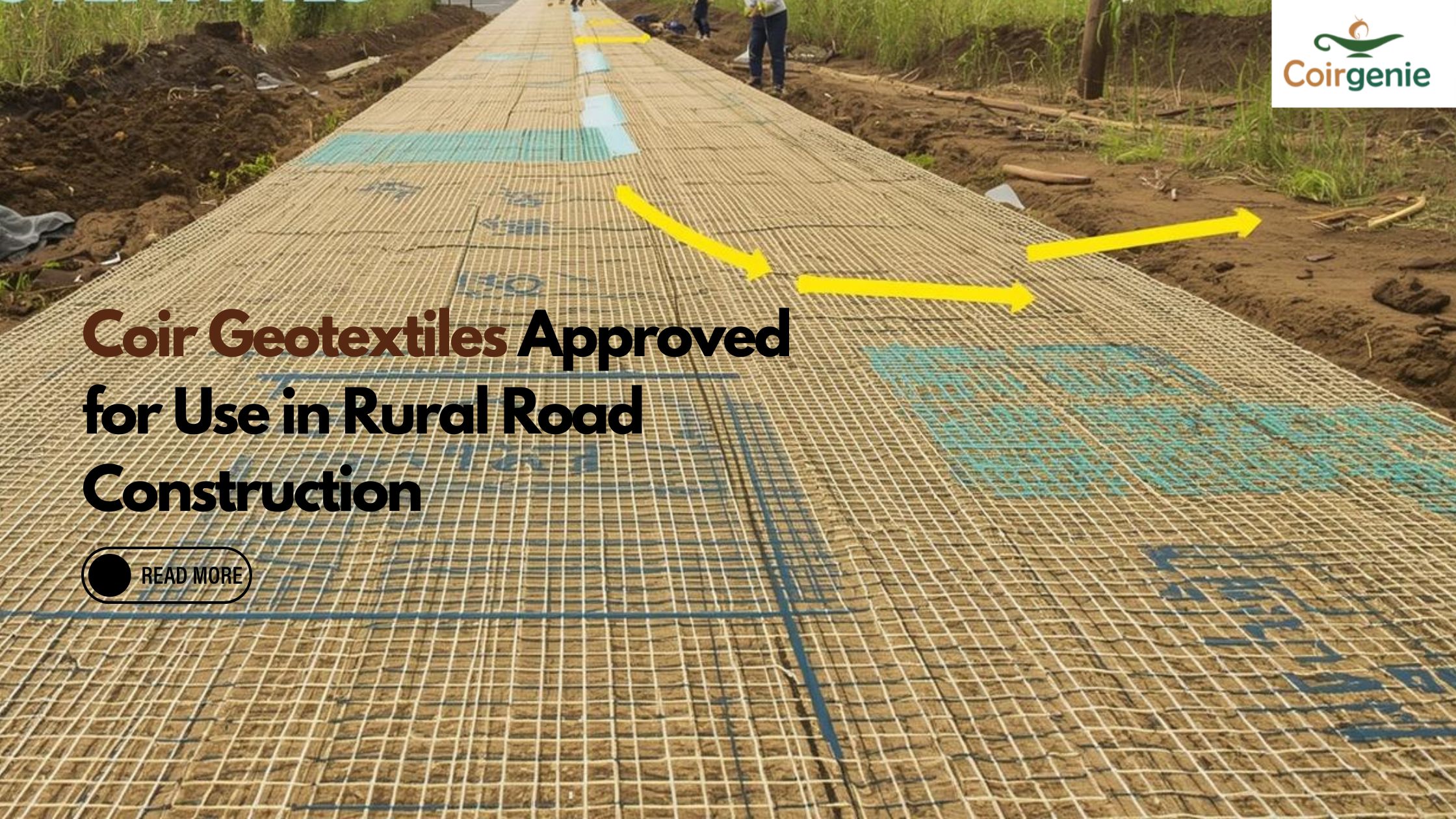Coir Geotextiles Approved for Use in Rural Road Construction